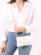 Pochette De Soir�e M Paddock Cuir Etrier Blanc paddock TLOS1670-vue-porte