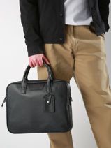 Porte-documents Flandres 1 Compartiment Cuir Etrier Noir flandres EFLA8251-vue-porte