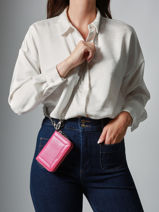 Coin Purse Altesse Leather Etrier Pink altesse EALT096M-vue-porte