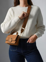 Sac Bandouli�re Xs Altesse Suede Etrier Marron altesse suede EASU048X-vue-porte