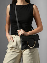 Sac Bandouli�re Tradition Cuir Etrier Noir tradition ETRA189M-vue-porte