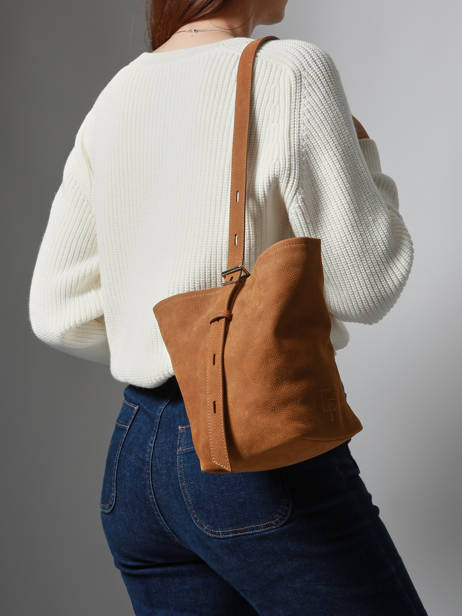 Shoulder Bag Backpack S Cavalier Nubuck Leather Etrier Beige cavalier nubuck ECAN126S other view 2