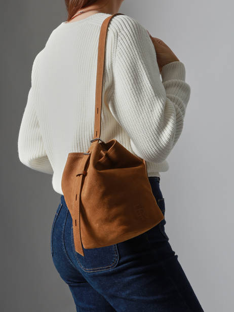 Shoulder Bag Backpack S Cavalier Nubuck Leather Etrier Beige cavalier nubuck ECAN126S other view 3