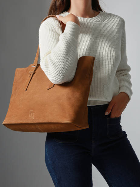 Shopping Bag Cavalier Nubuck Leather Etrier Beige cavalier nubuck ECAN127M other view 1