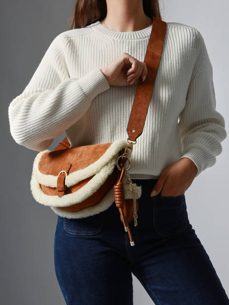 Shoulder Bag Alpin Leather Etrier Beige alpin EALP050S other view 1