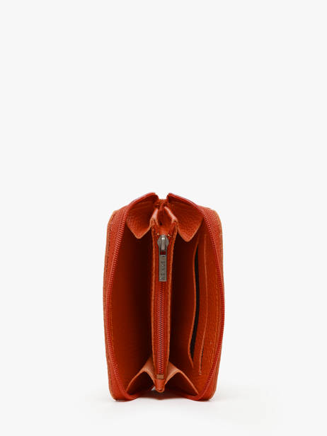 Coin Purse Madras Leather Etrier Orange madras EMAD900 other view 1