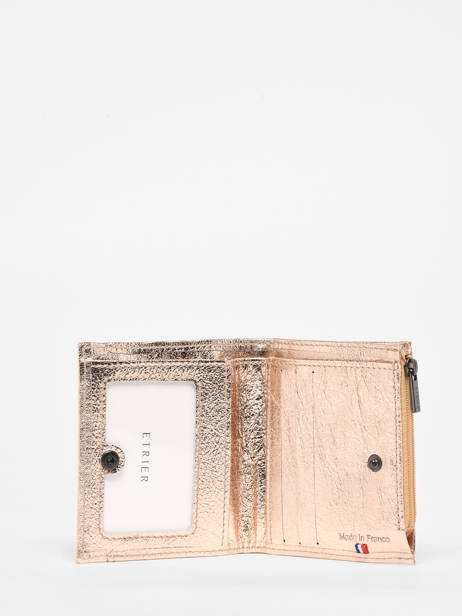 Coin Purse Leather Etincelle Irisée Etrier Gold etincelle irisee EETI810 other view 1